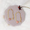 Gold PinkStone Earring - The Earth Store - Fashion Accessories